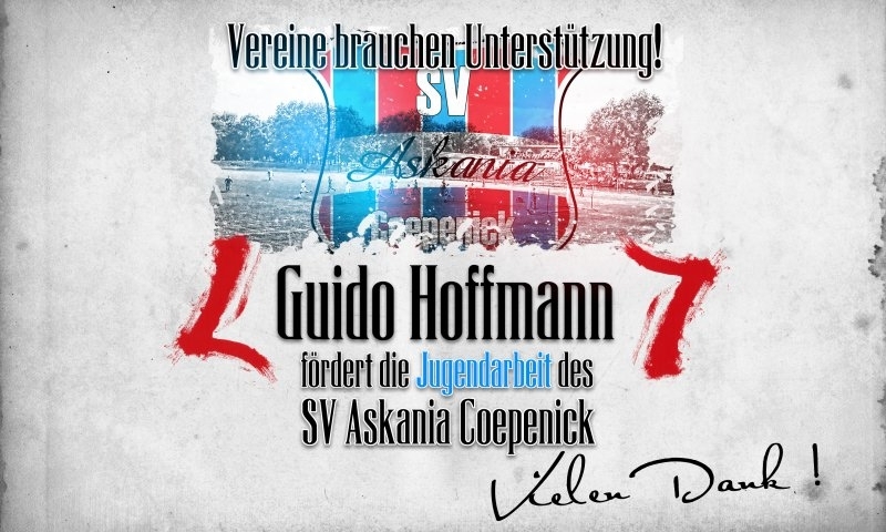 Sponsorenzertifikat - Guido Hoffmann - 1.A-Jugend 2014