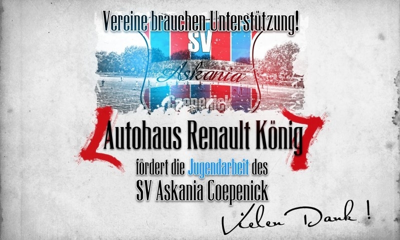 Sponsorenzertifikat - Autohaus Renault König - 1.G-Jugend 2016