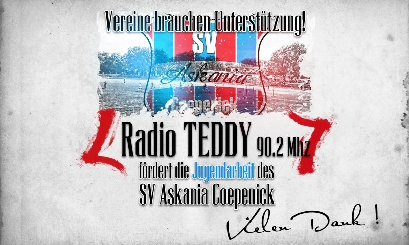 Sponsorenzertifikat - Radion TEDDY 90.2 Mhz - 1.G-Jugend 2016