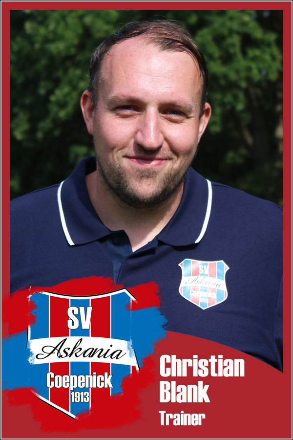 Christian Blank (Trainer 1.E-Junioren 2021/2022) Christian Blank (Trainer 1.E-Junioren 2021/2022)