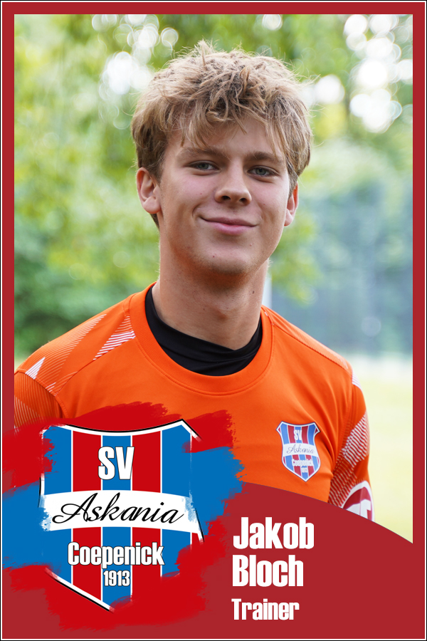 Jakob Bloch (Junior Assistent 2.D-Junioren 2025/2026)