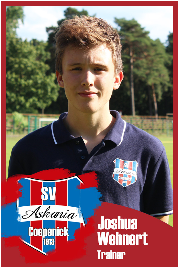 Joshua Wehnert (Trainer 2.D-Junioren 2020/2021) Joshua Wehnert (Trainer 2.D-Junioren 2020/2021)