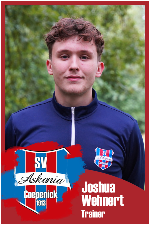 Joshua Wehnert (Trainer 1.B-Junioren 2025/2026) Joshua Wehnert (Trainer 1.B-Junioren 2025/2026)