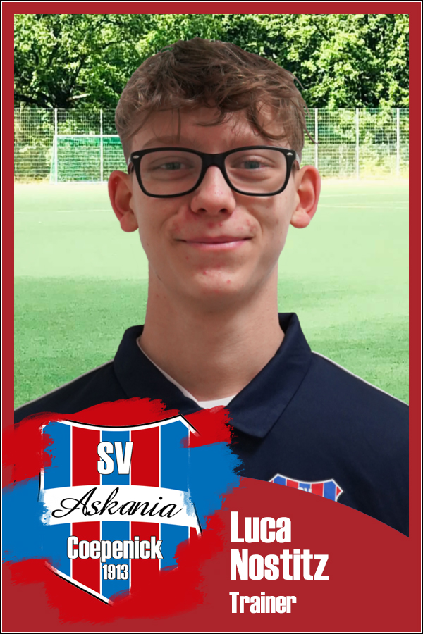 Luca Nostitz (Junior Assistent 2.D-Junioren 2023/2024)