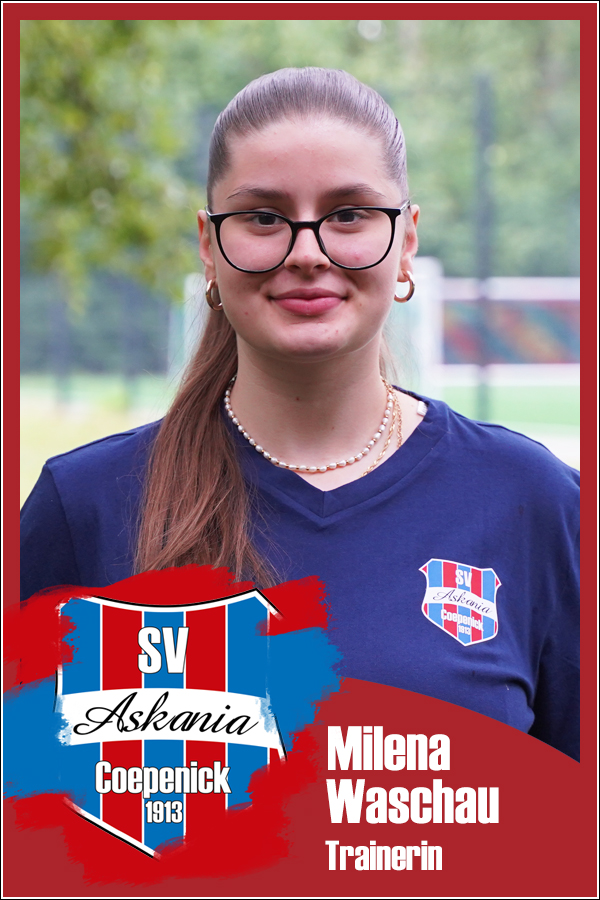 Milena Waschau (Trainerin 1.F-Juniorinnen 2025/2026) Milena Waschau (Trainerin 1.F-Juniorinnen 2025/2026)