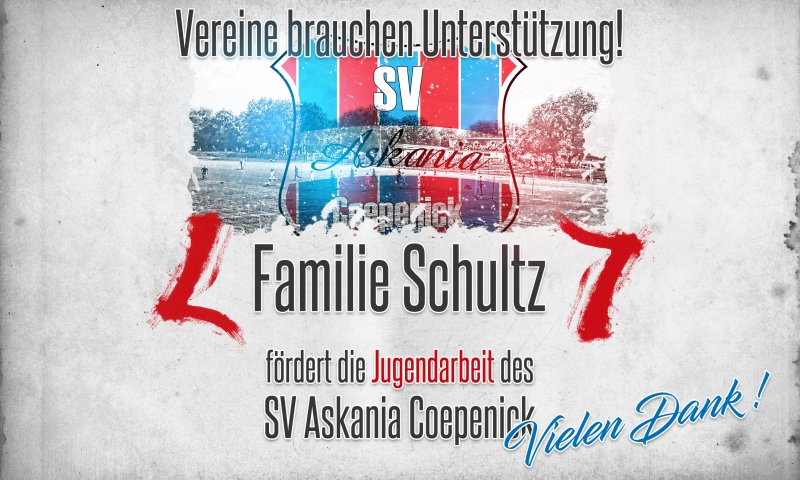 Sponsorenzertifikat - Familie Schulz - 2.E-Jugend 2021/2022